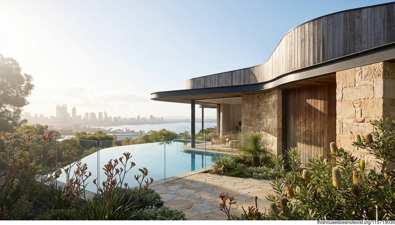 Modern Tropical Minimalist Cedar Home Perth