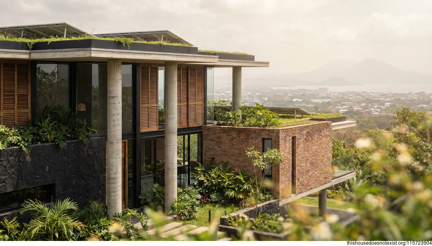Modern Sustainable Concrete Residence
