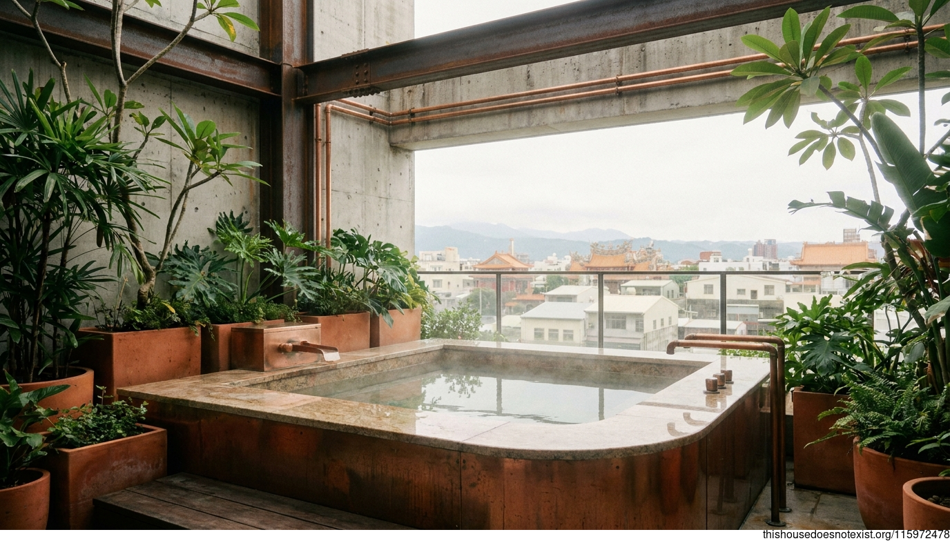 Polished Industrial Garden Retreat