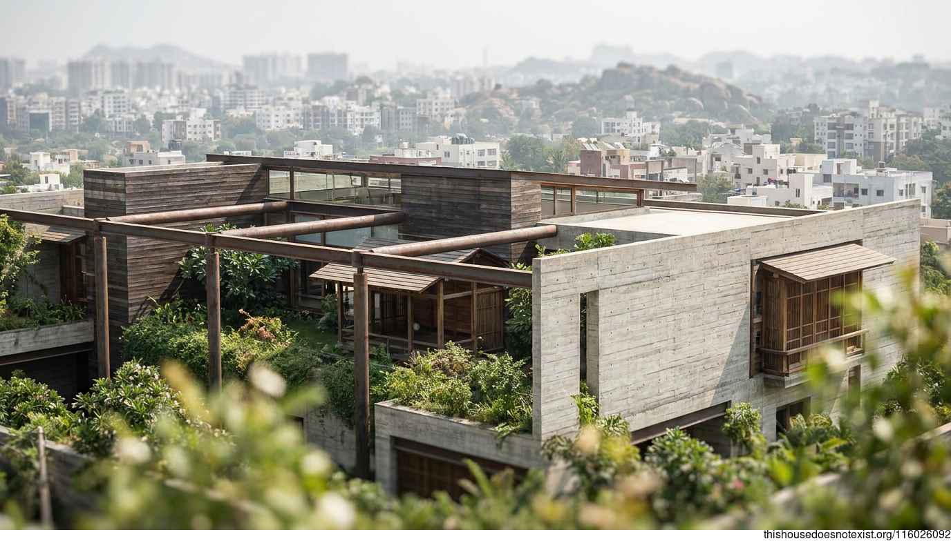 Modern Maximalist Cedar-Steel Residence