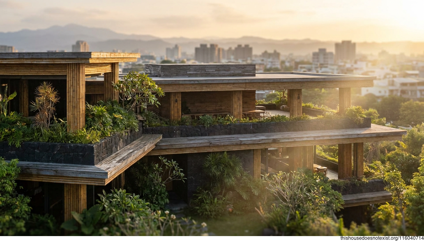 Tropical Maximalist Sunset Villa, Tainan