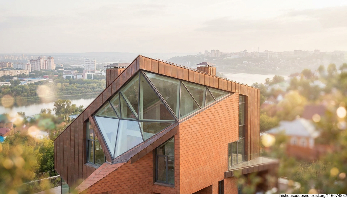 Ufa Copper-Glass Triangular Daylight House