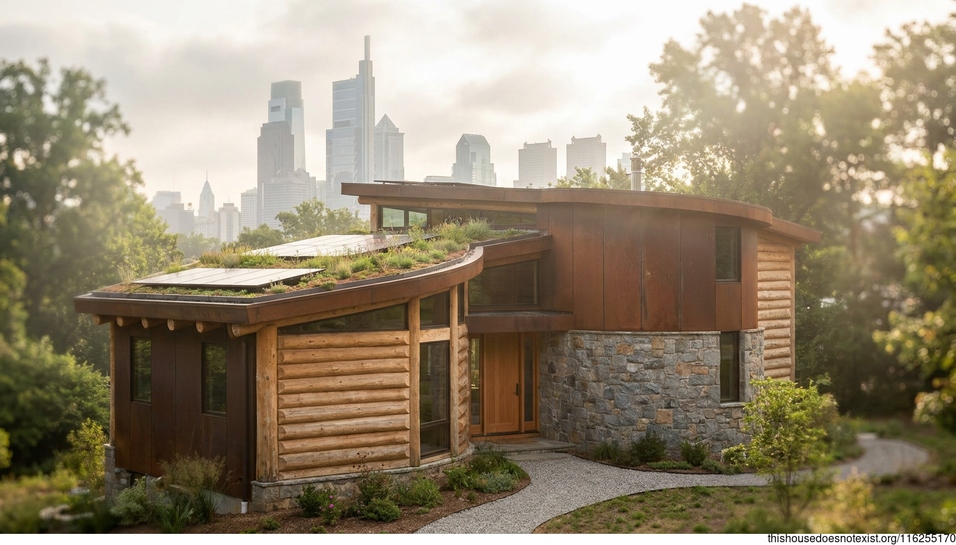 Eco-Circular Corten Philadelphia Residence