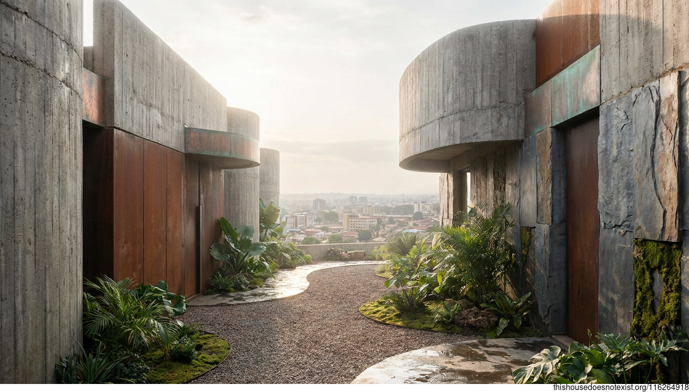 Lubumbashi Brutalist Copper Garden