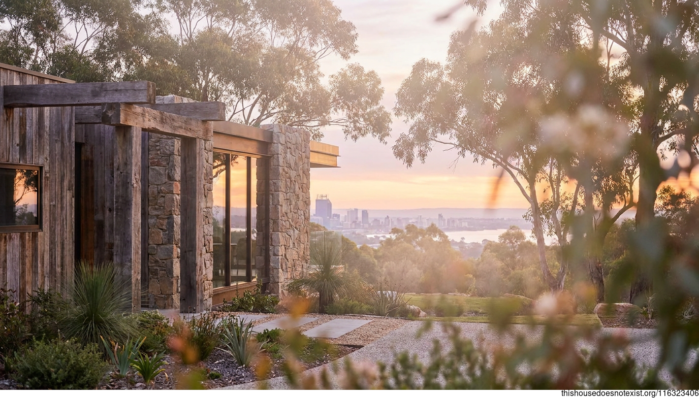 Perth Sunrise Industrial Timber House