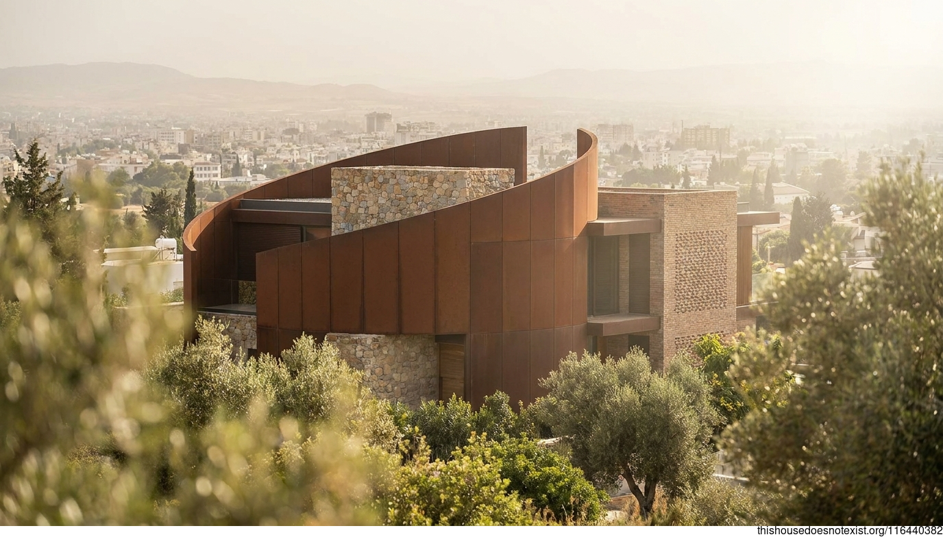 Modern Corten Steel Nicosia Residence