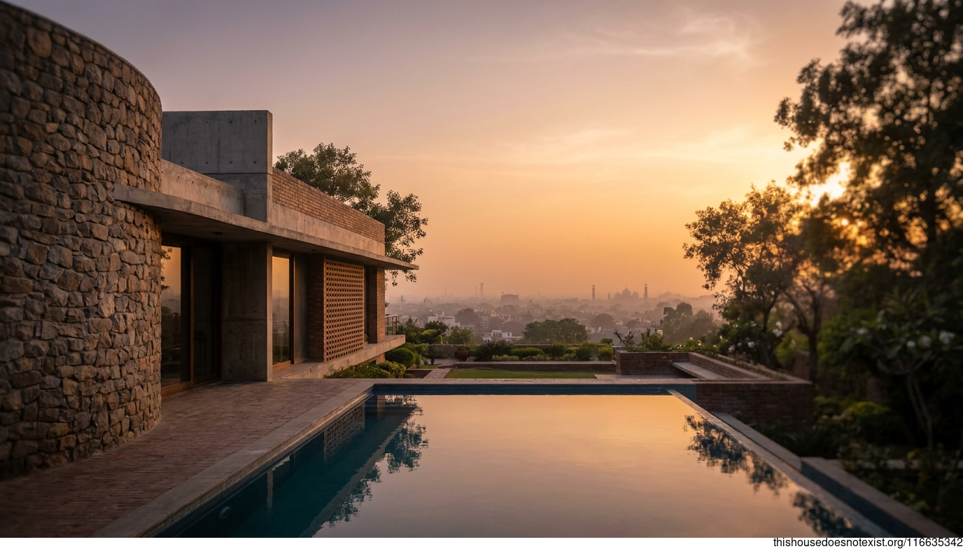 Mid-Century Concrete Curves