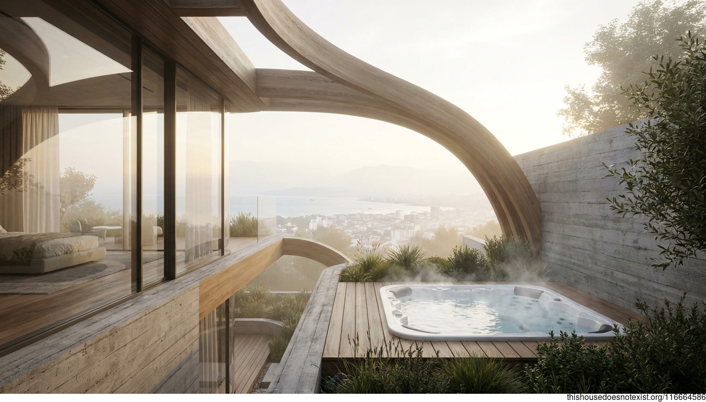 Futuristic Minimalist Izmir Garden Retreat