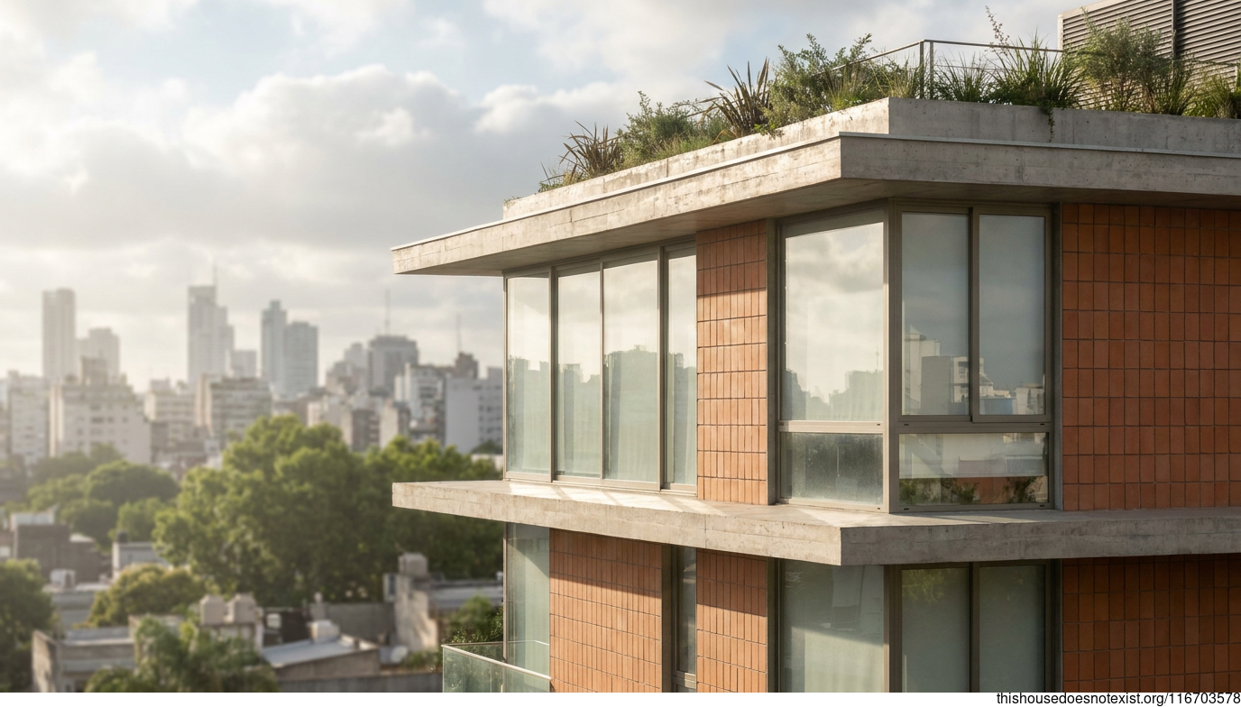 Modern Terracotta Buenos Aires House