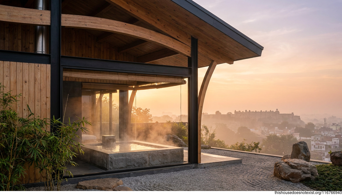 Timber Sunrise Over Gwalior Springs