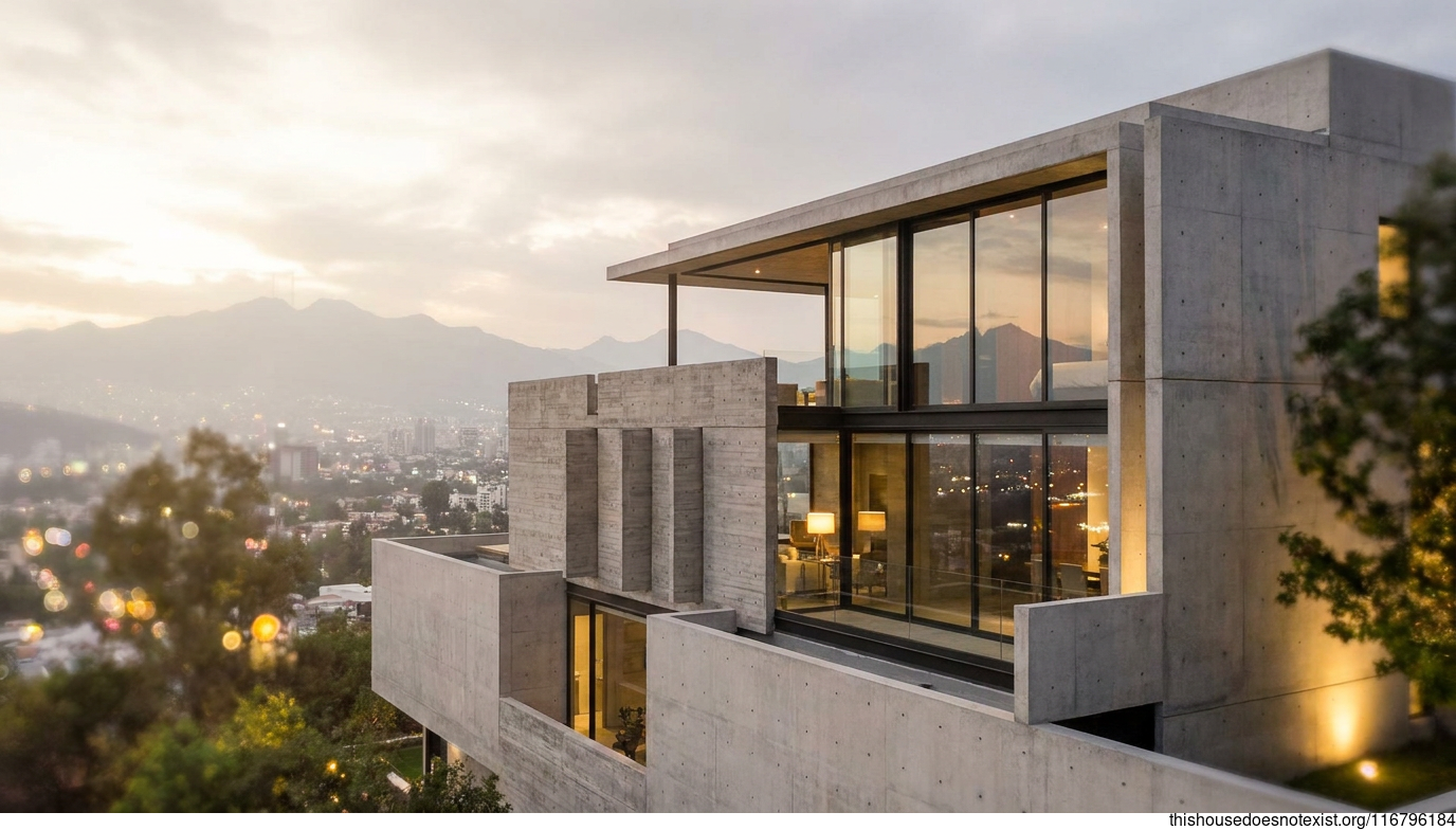 Polished Concrete Daylight Mexico City Home