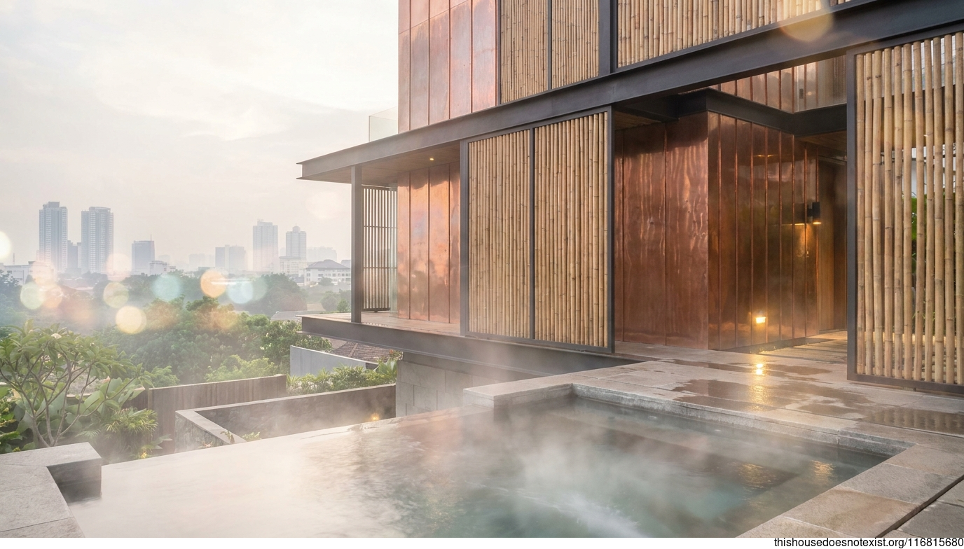 Modern Tropical Copper House