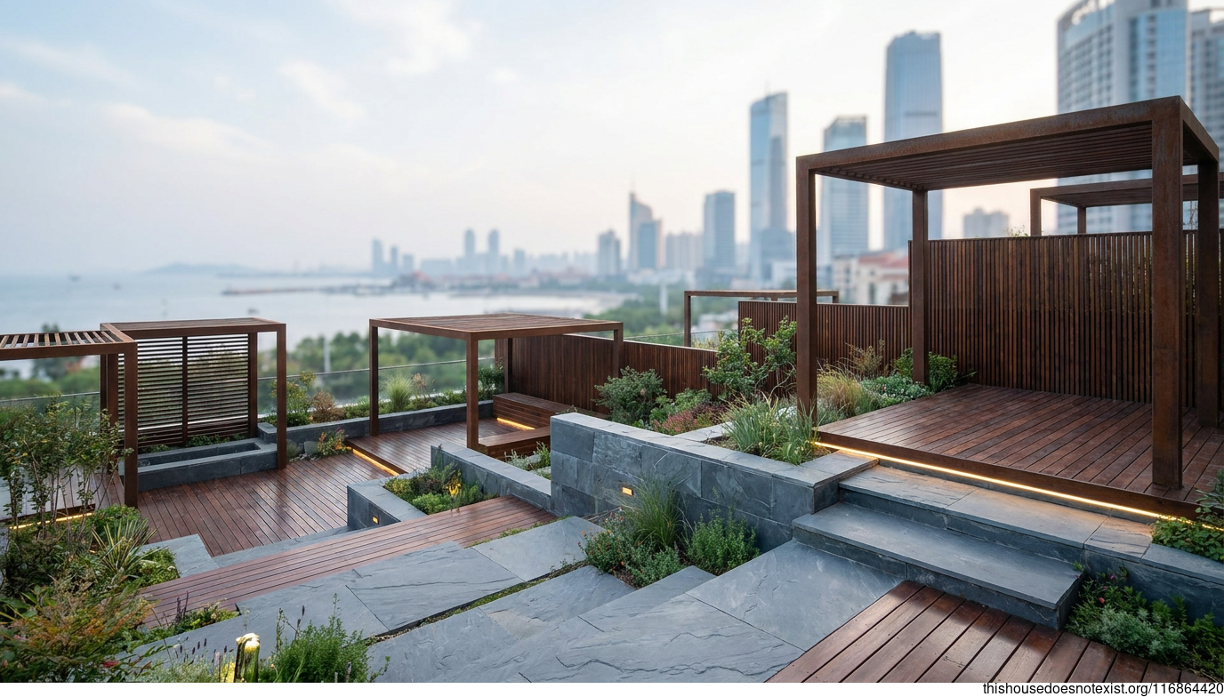 Modern Steel, Wood & Slate