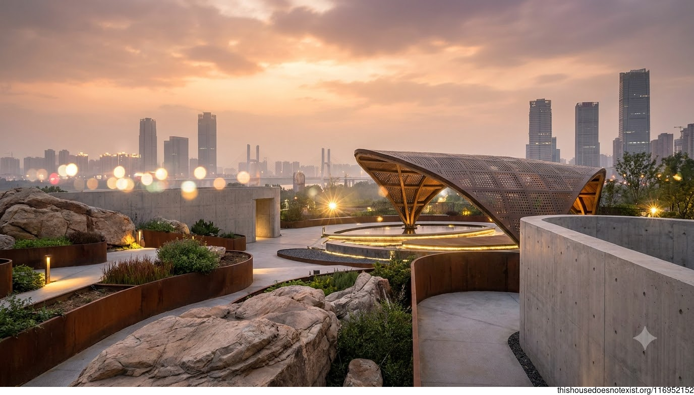 Corten Curves Over Concrete Zhengzhou