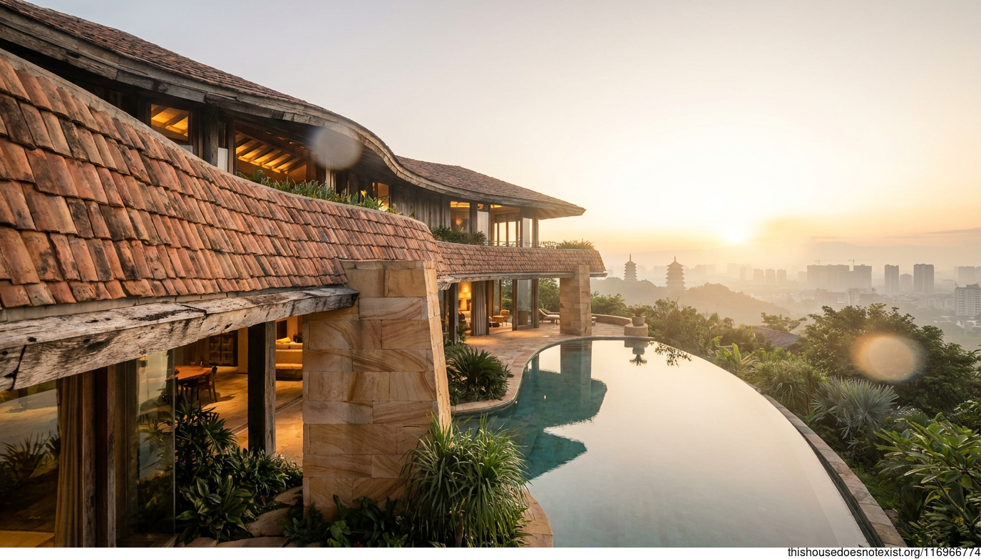 Curved Terracotta Sunrise in Handan