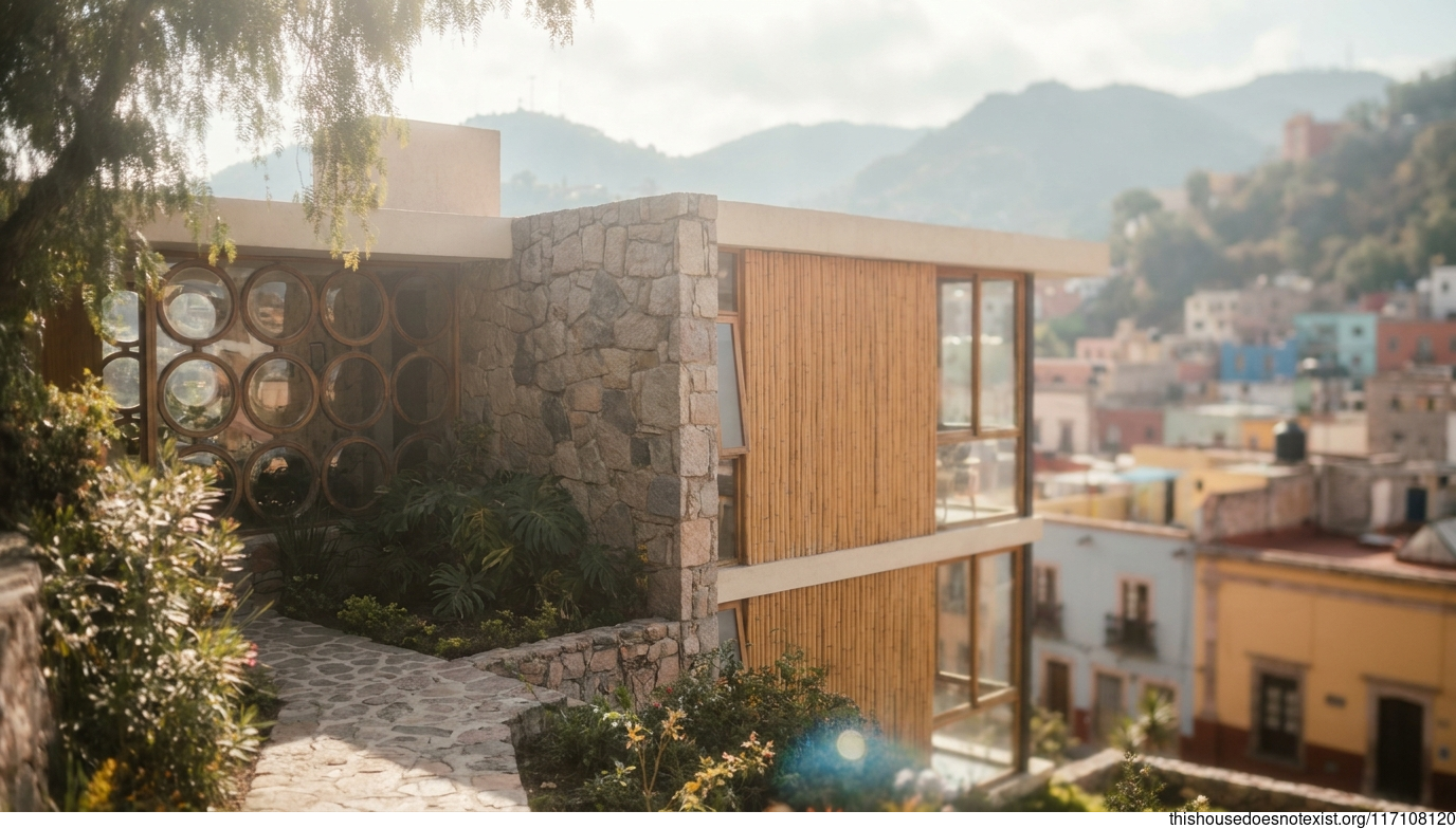 Mid-Century Modern Circular Home in Guanajuato