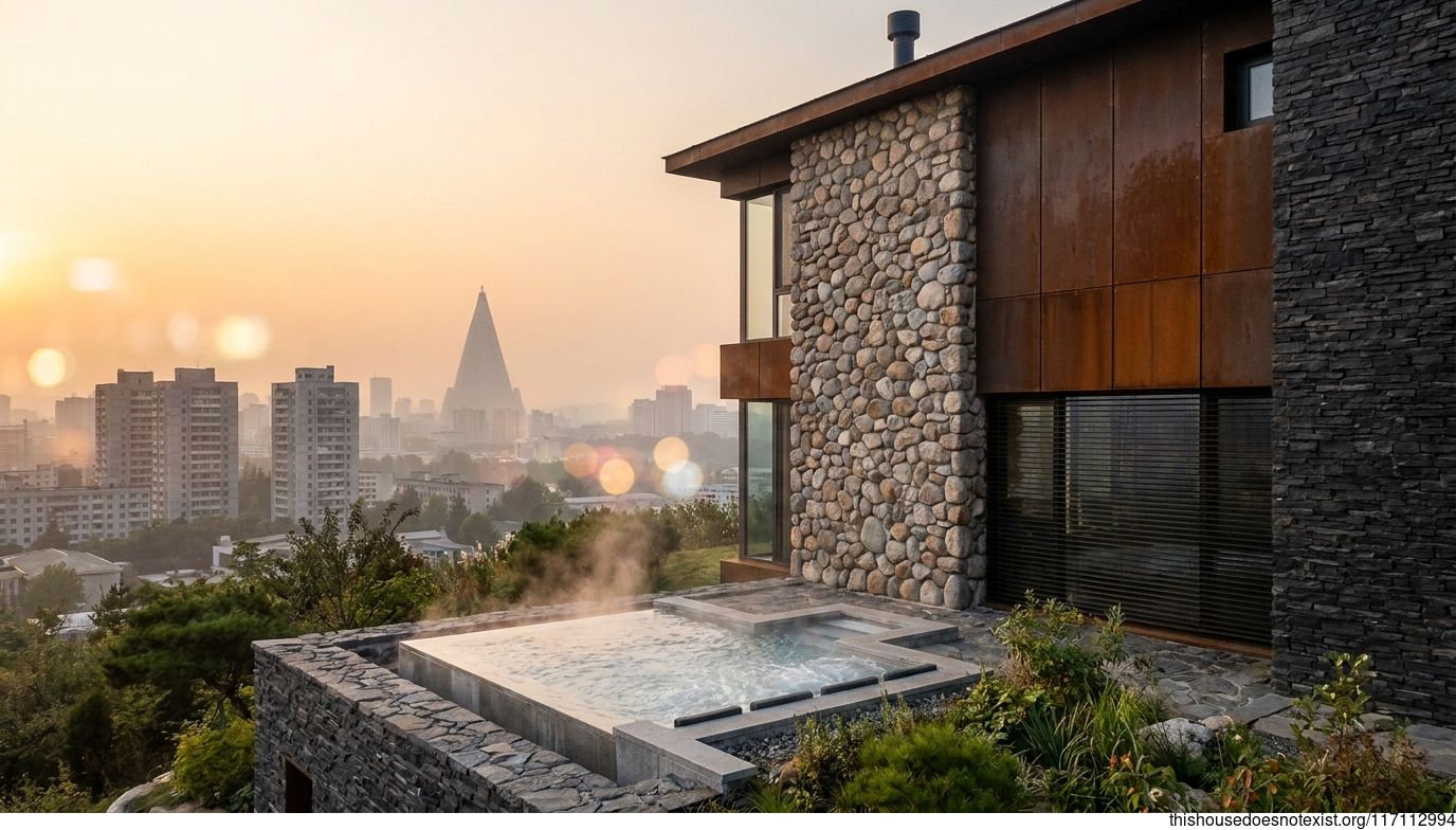 Pyongyang Corten Sunset Retreat