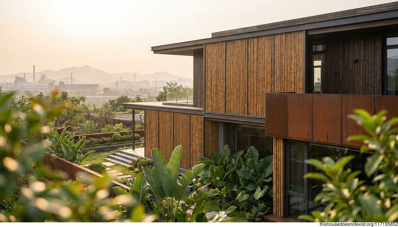 Polished Steel, Bamboo, Anshan