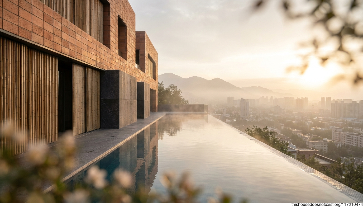Minimalist Terrace in Urumqi