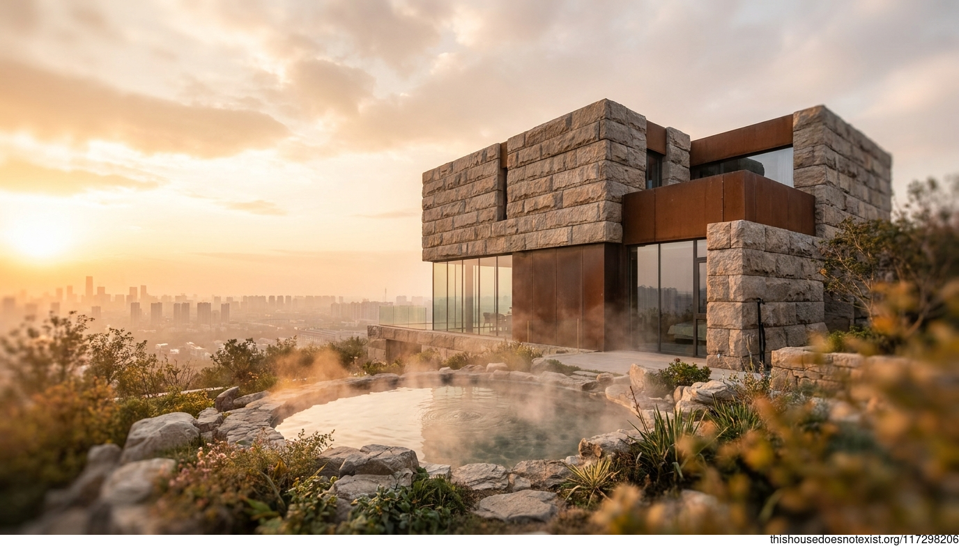 Modern Rectangular Sunrise House