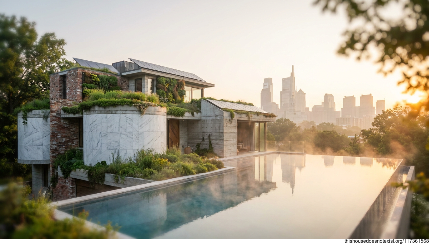 Modern Marble Sunrise