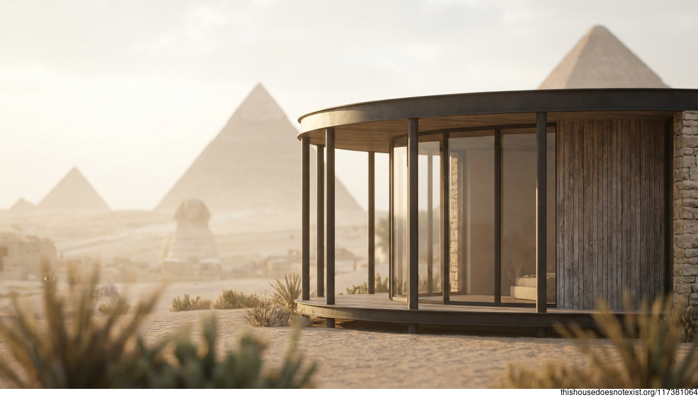 Modern Minimalist Giza Stone House