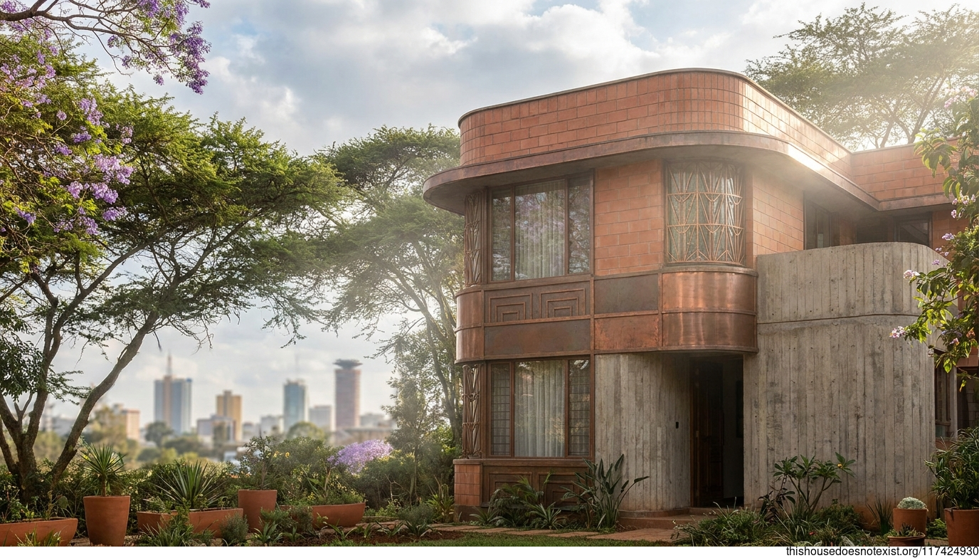 Polished Terracotta Modern in Nairobi Daylight