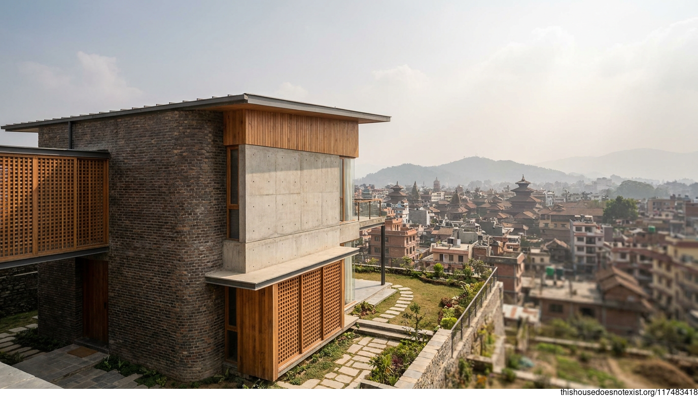 Modern Japanese-Inspired Residence, Kathmandu Midday