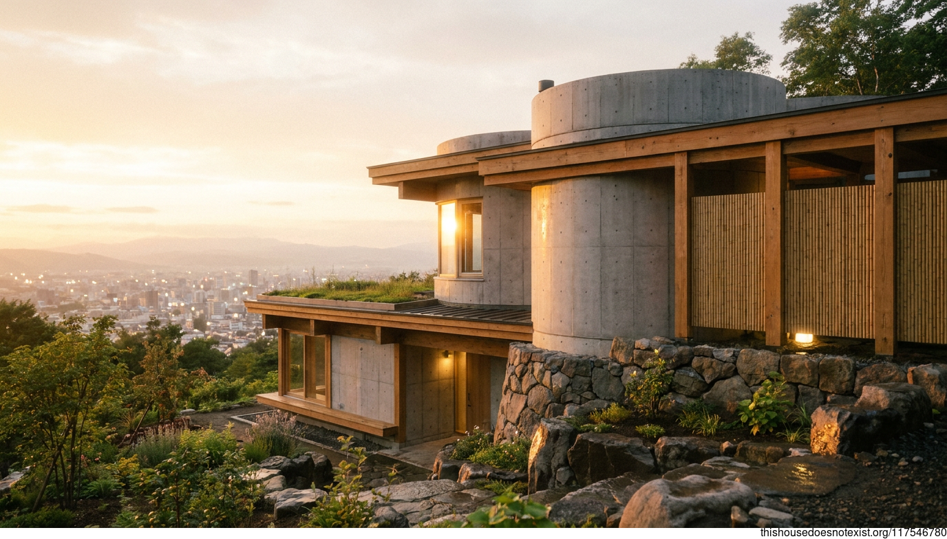 Eco-Circular Concrete Retreat