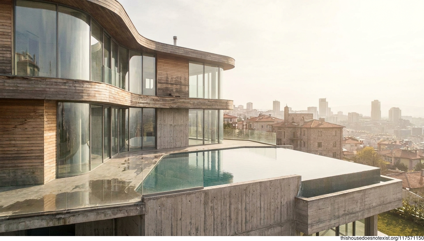 Mid-Century Modern Cedar Glass Residence, Ankara