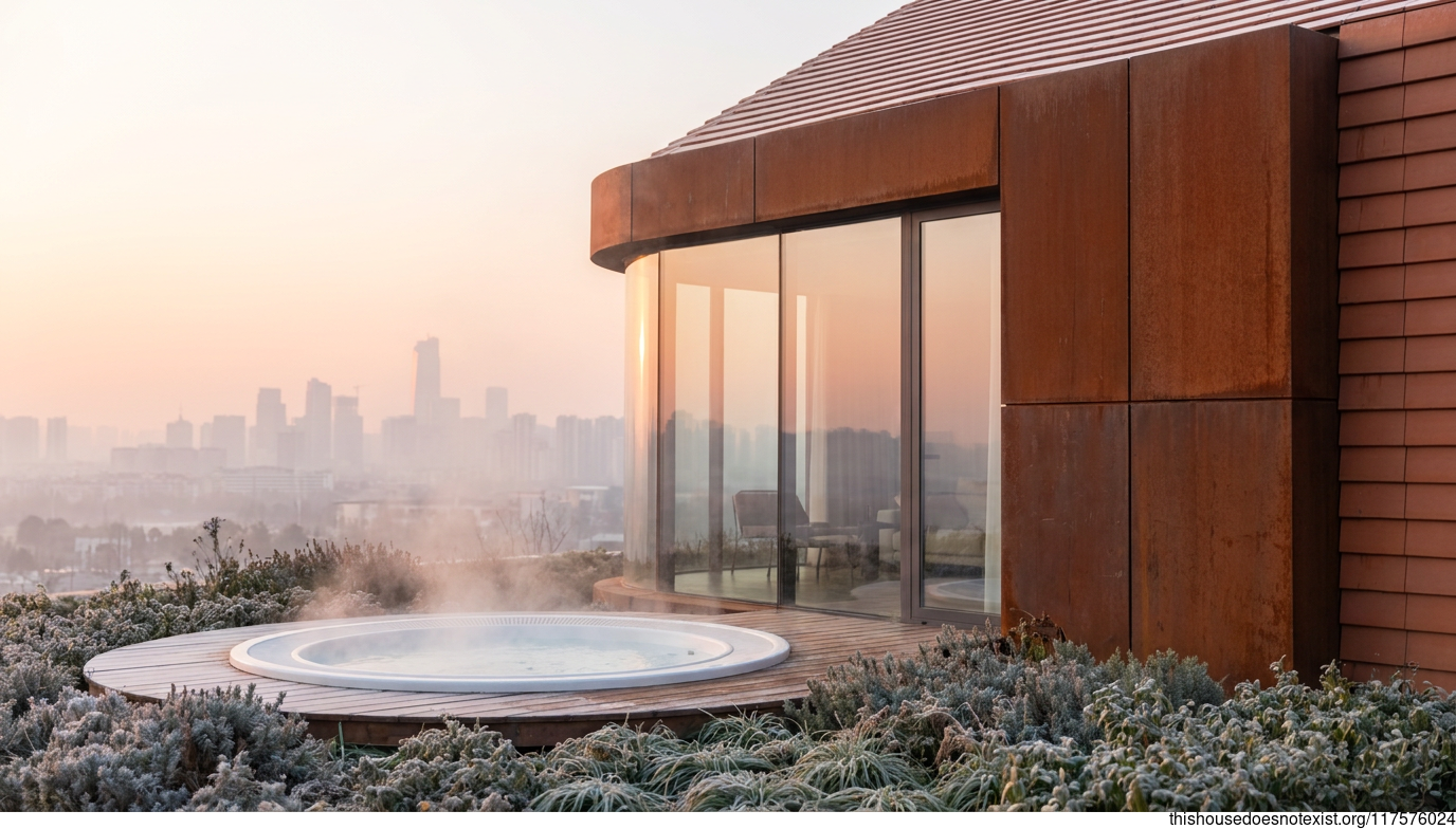 Hefei’s Curved Corten Retreat