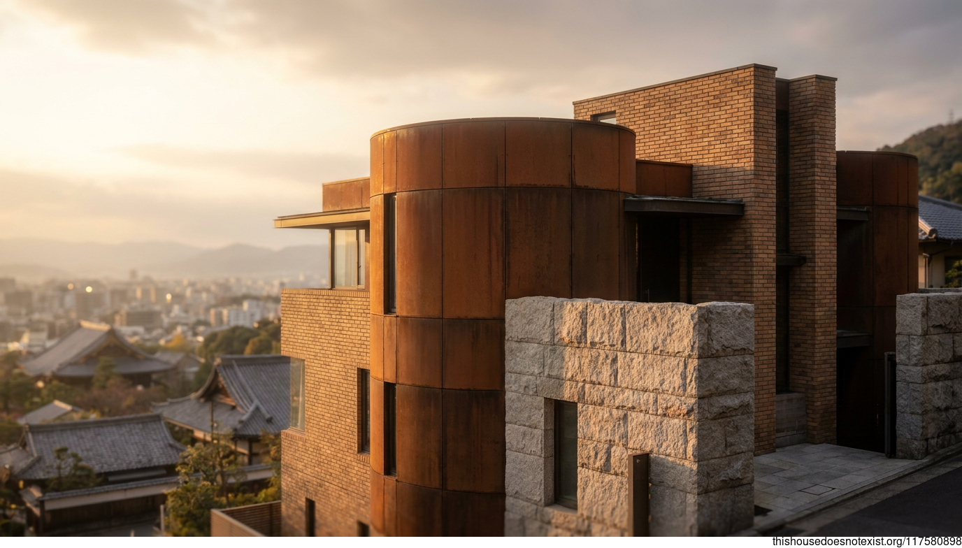 Kyoto Modern Circular Steel House