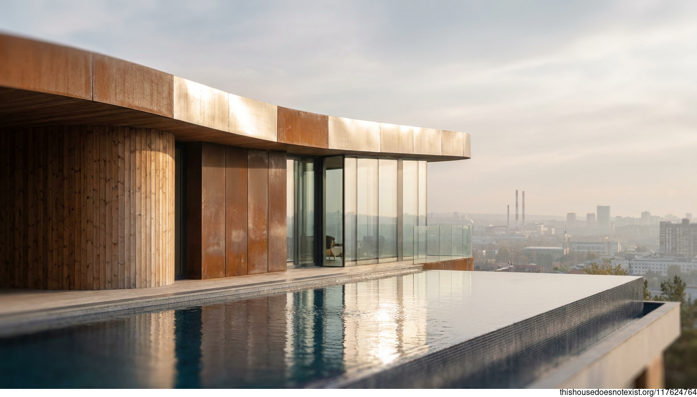 Curved Cedar Overlook