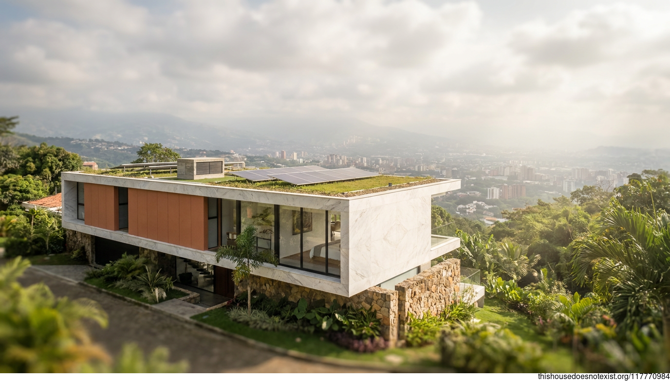 Modern Eco-Marble Residence, Cali, Colombia
