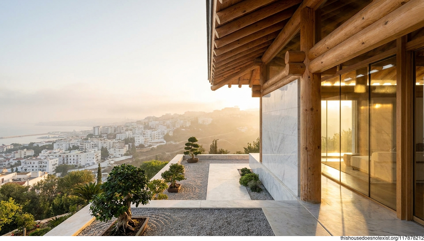 Japanese Minimalism in Algiers Sunrise