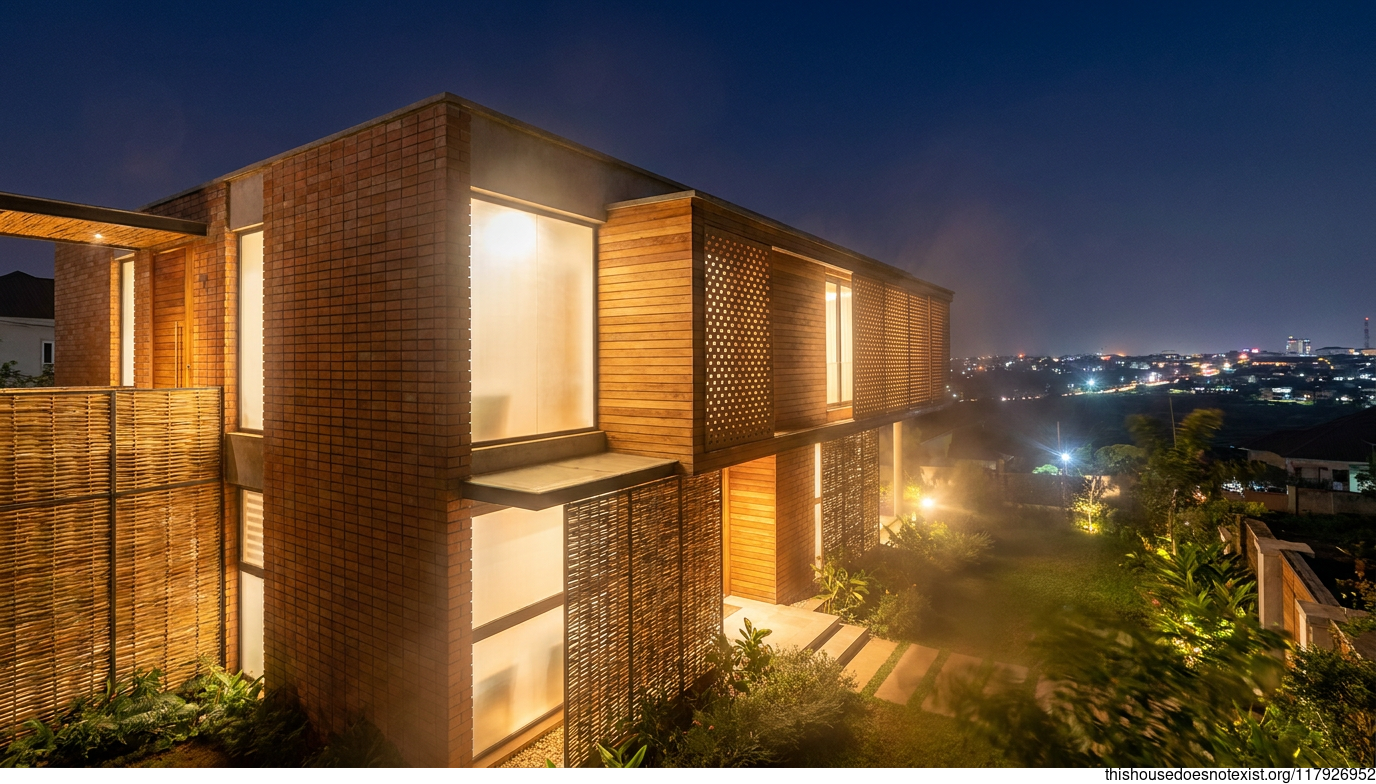 Futuristic Benin Night House