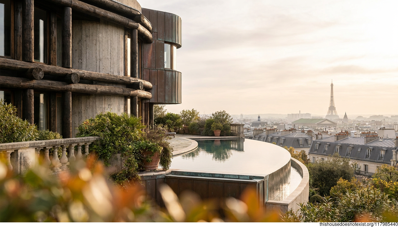 Circular Timber, Concrete, and Copper Residence