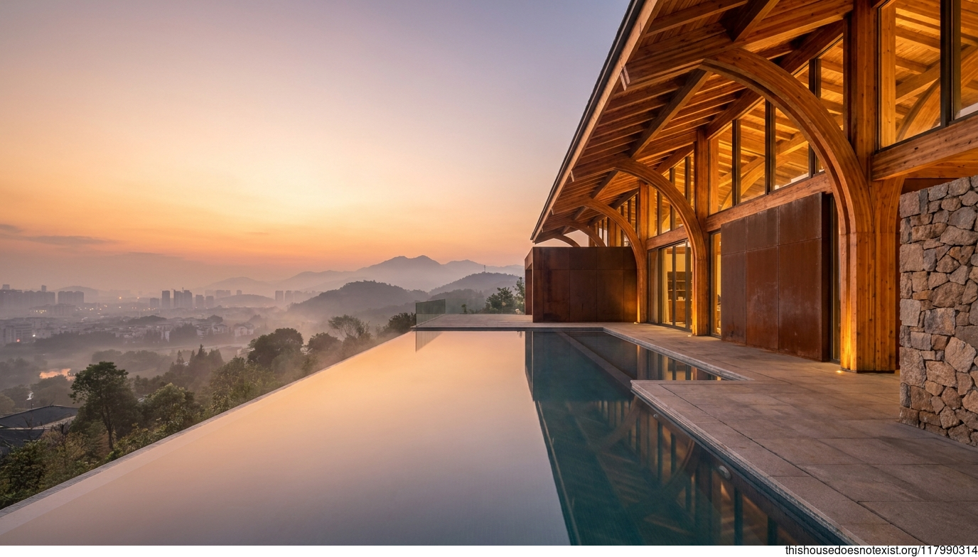 Timber, Corten, Stone