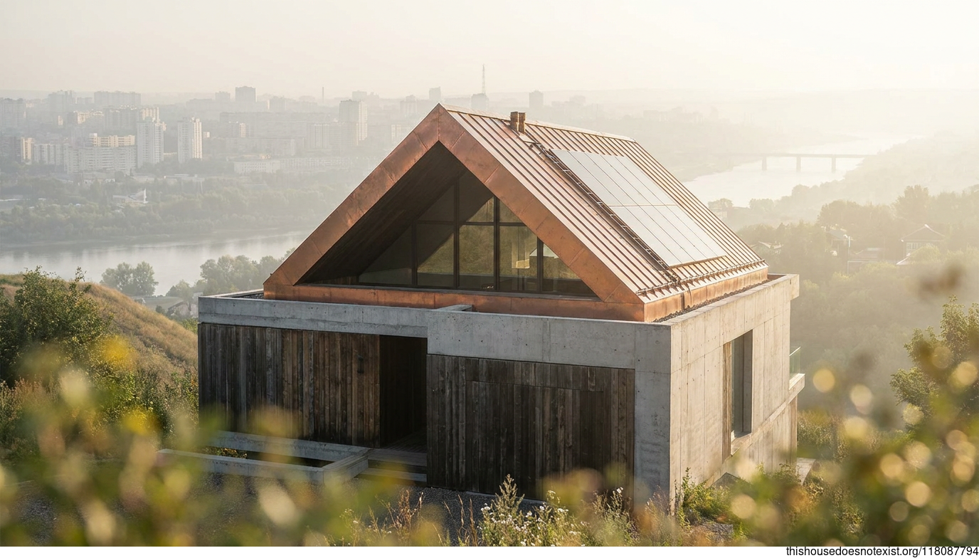 Modern Triangular Eco-House in Ufa