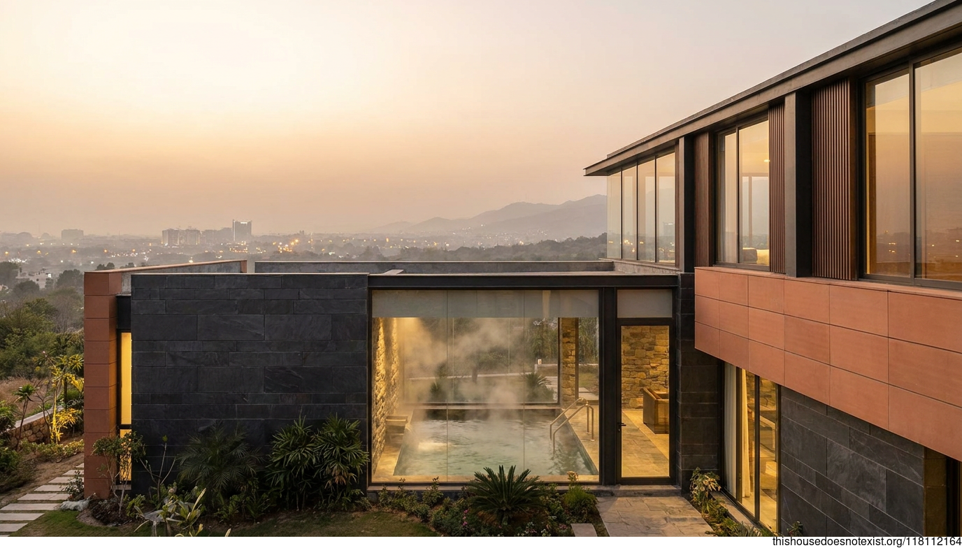 Modern Islamabad Residence at Sunset