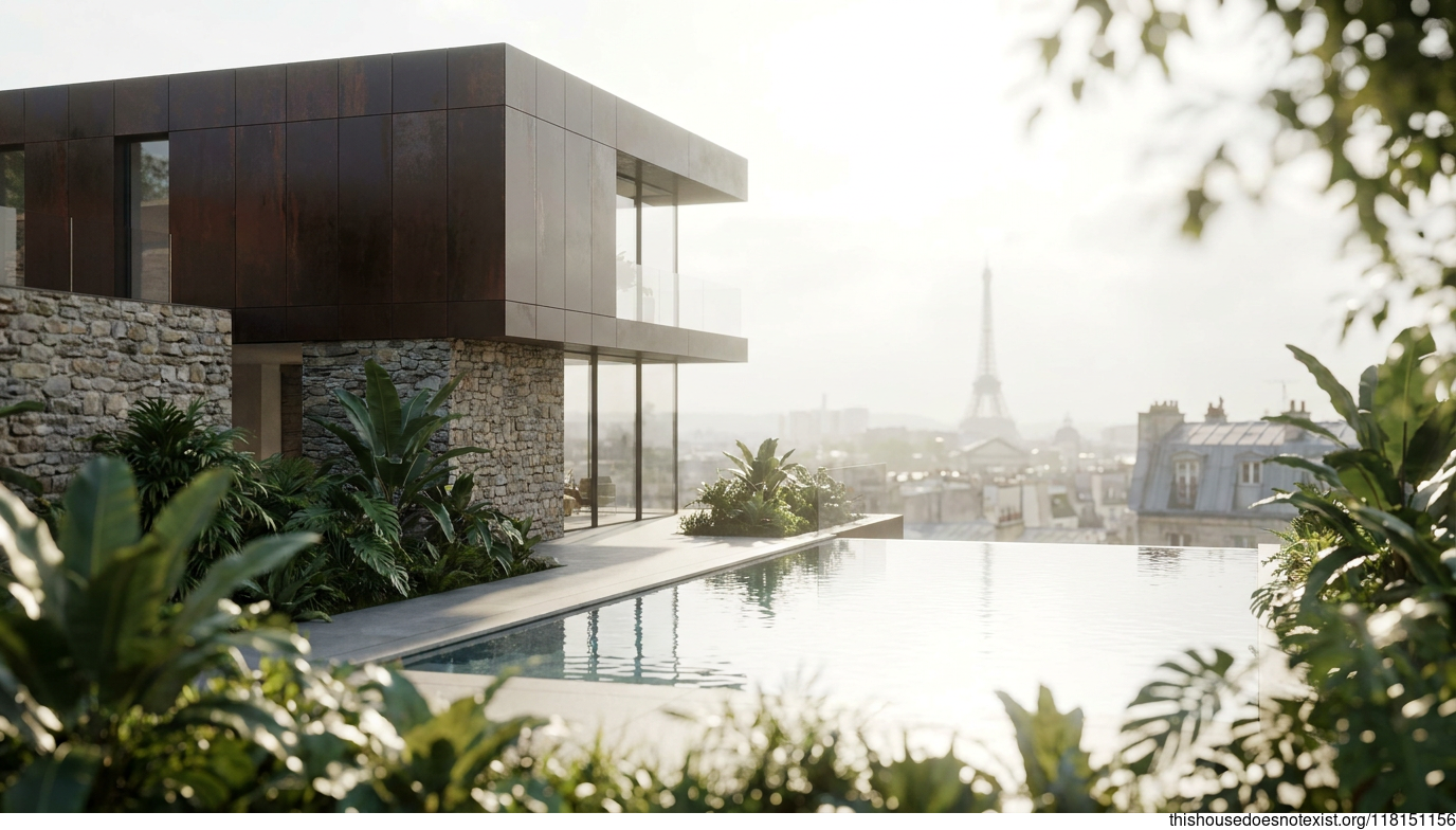 Corten & Glass Tropical Paris Retreat