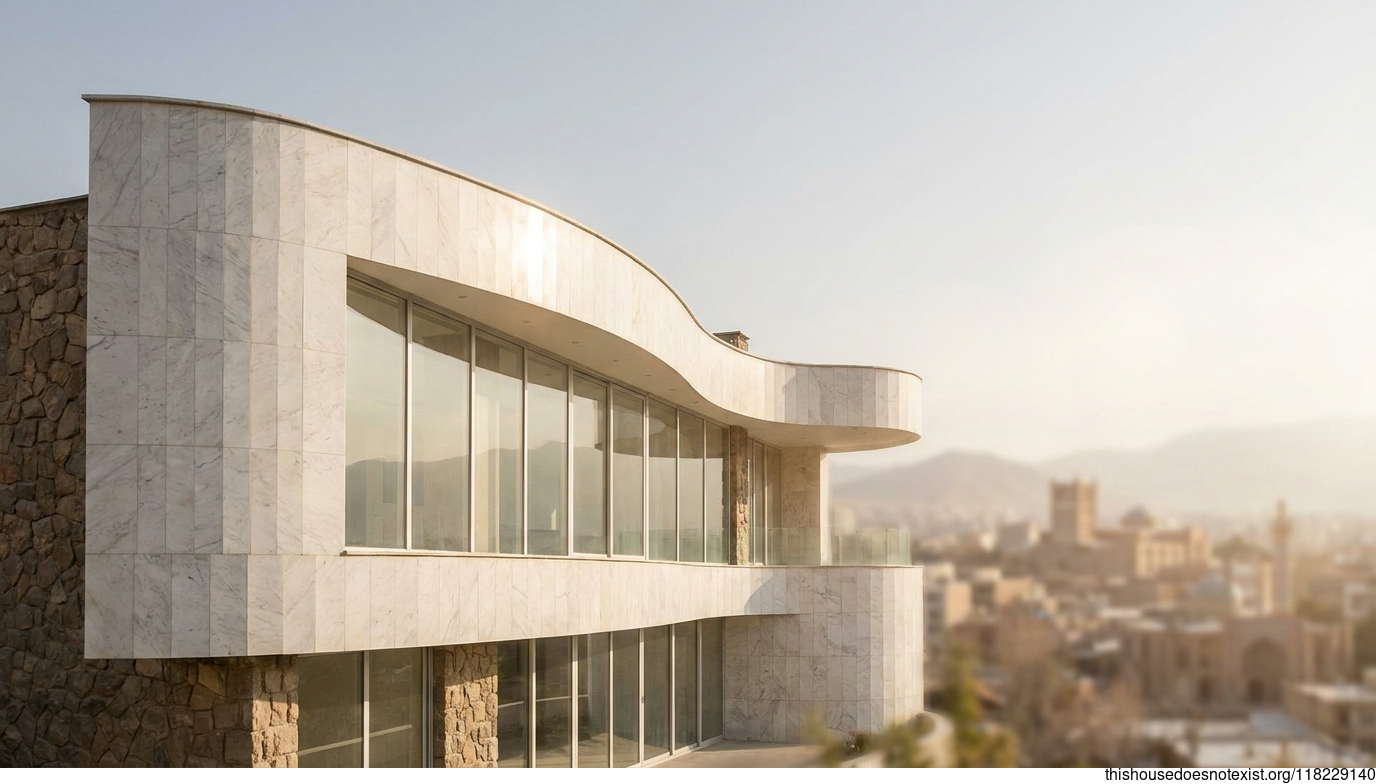 Mid-Century Marble Modernism in Tabriz