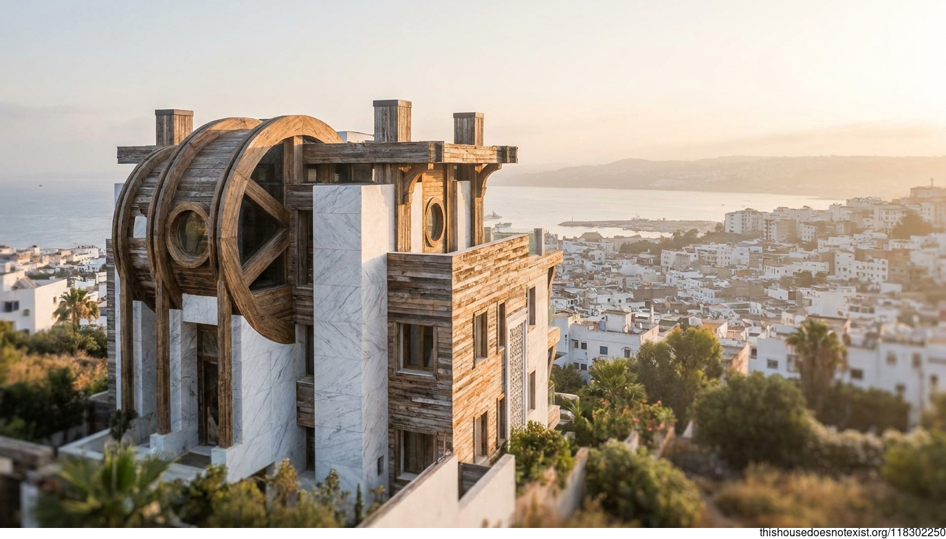 Circular Marble Sunrise Tangier House