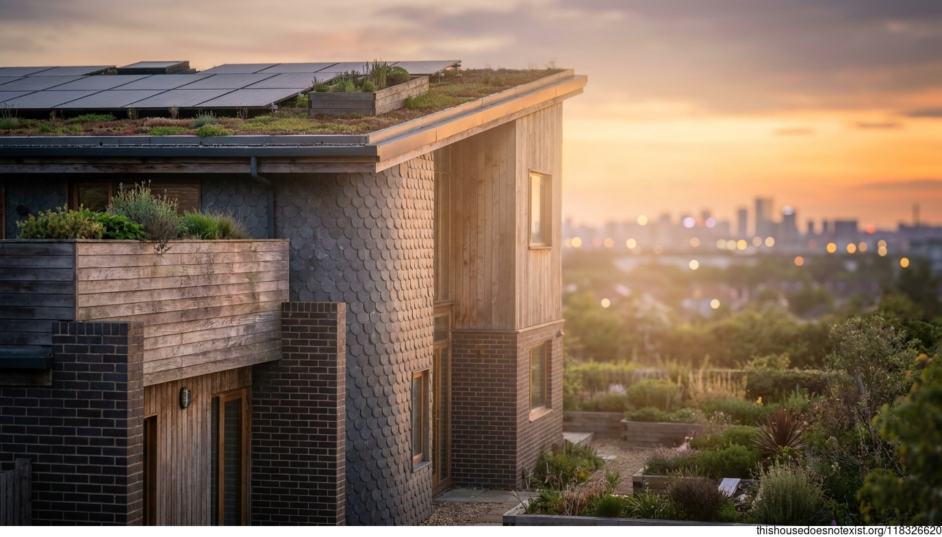Eco-Slate Harmony at Sunset