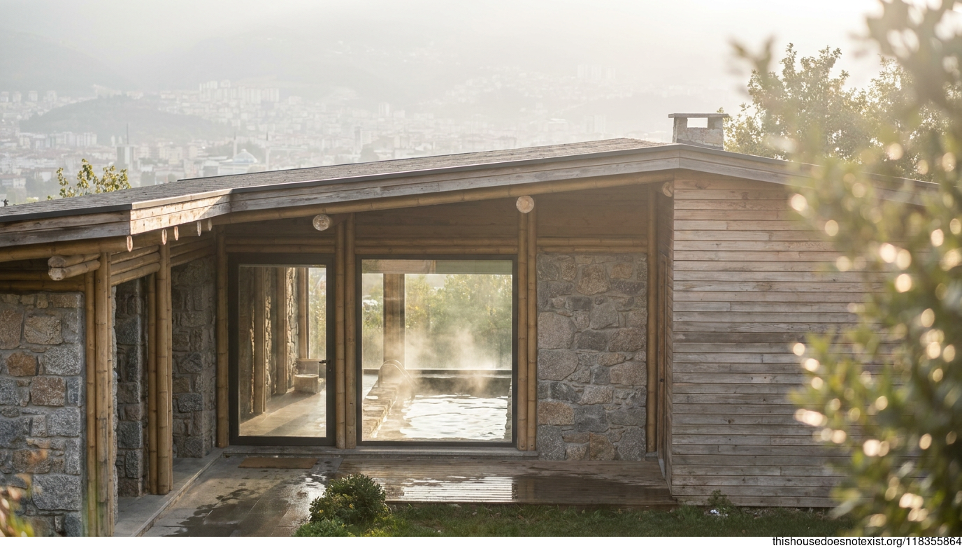 Bursa Circular Bamboo Granite House