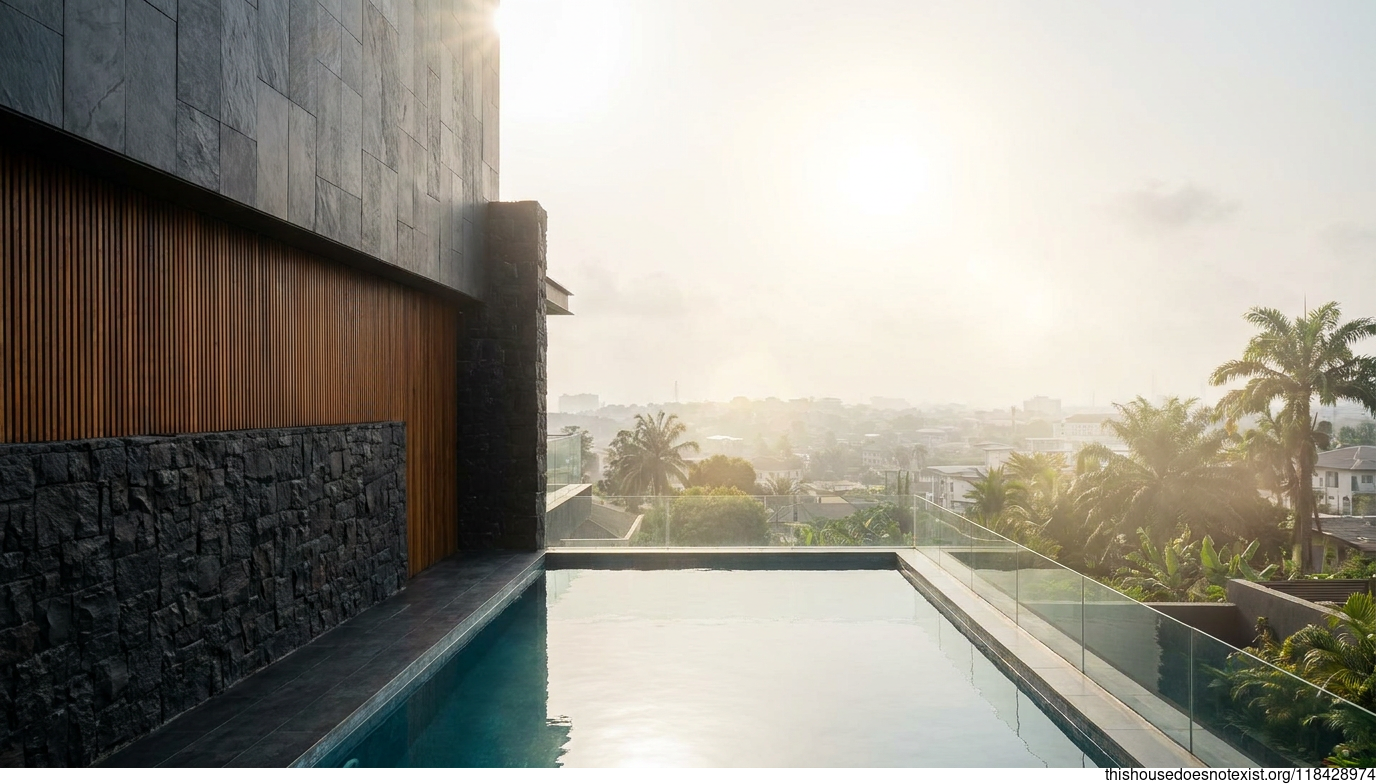 Minimalist Port Harcourt Black Stone Retreat