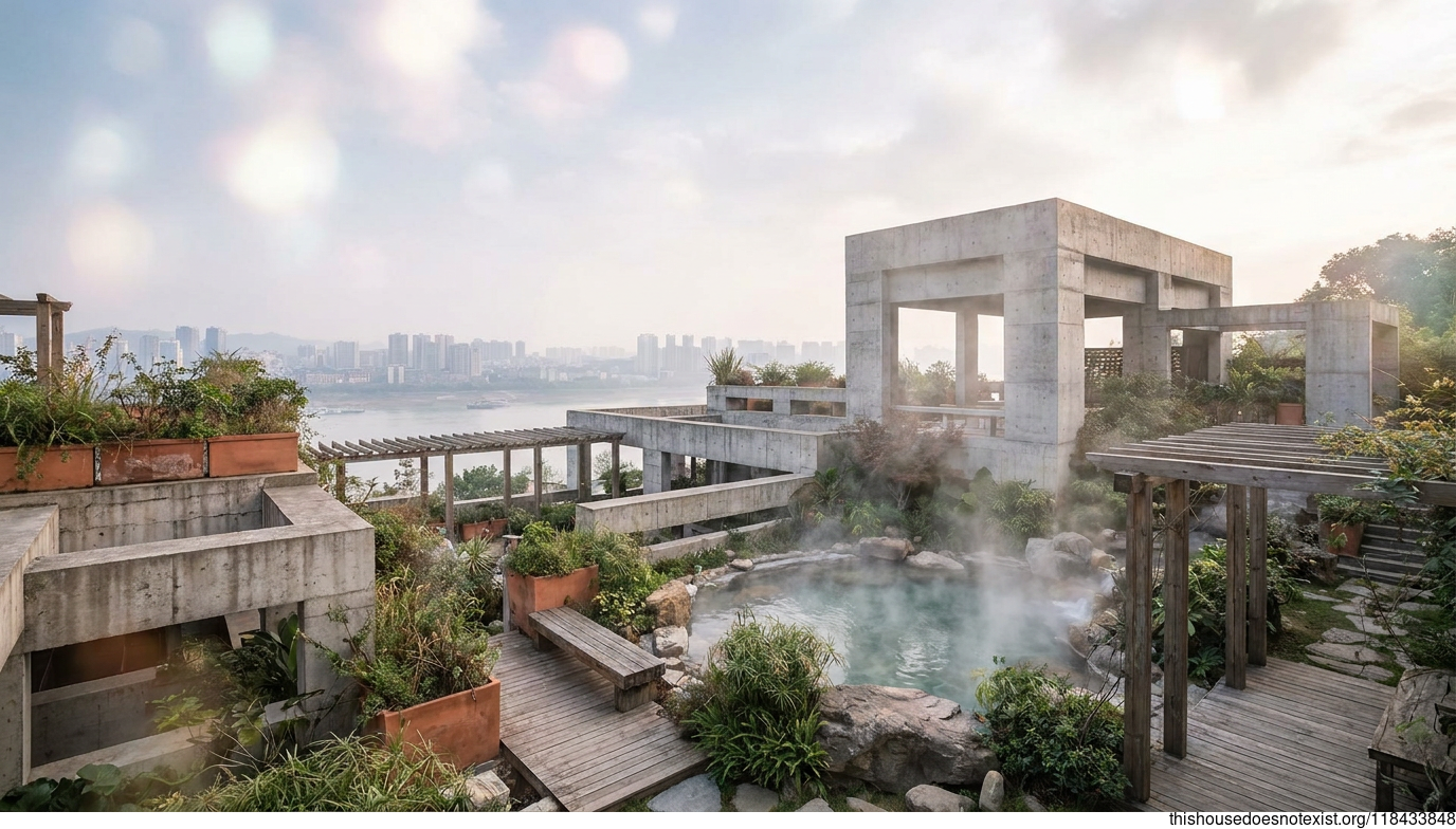 Concrete, Terracotta, Steam