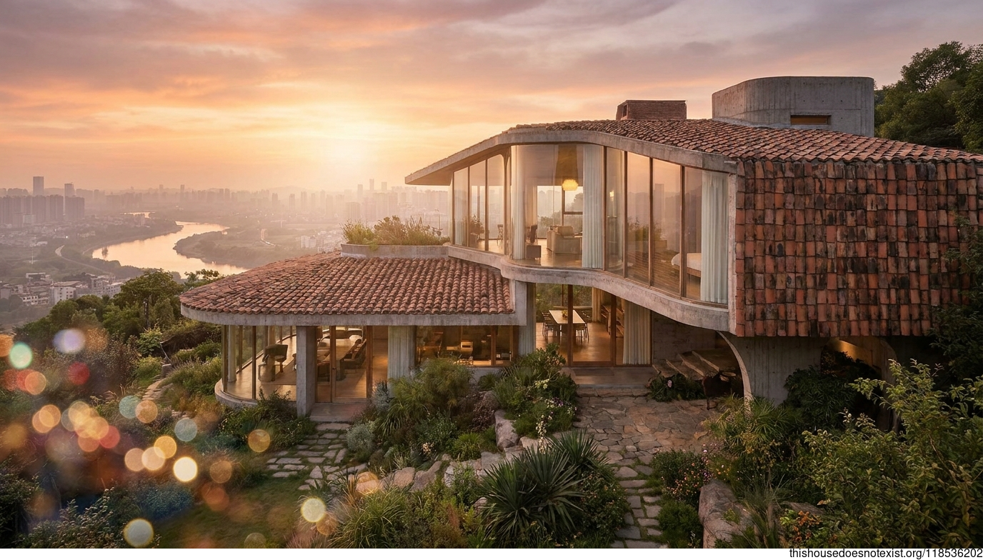 Modern Maximalist Sunset in Wuhu