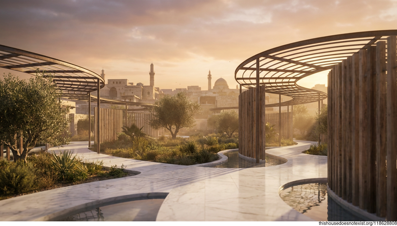 Modern Mosul Sunset Garden