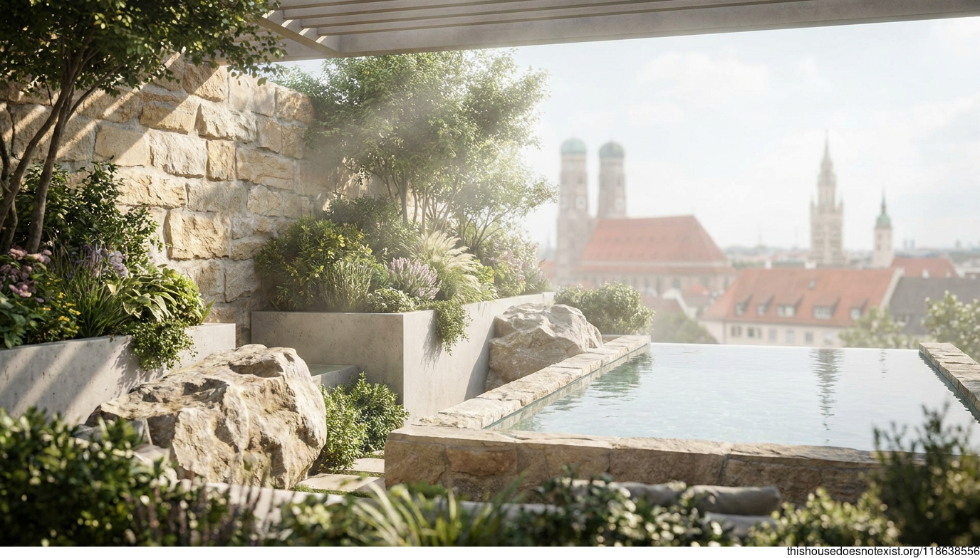 Polished Maximalist Poolscape